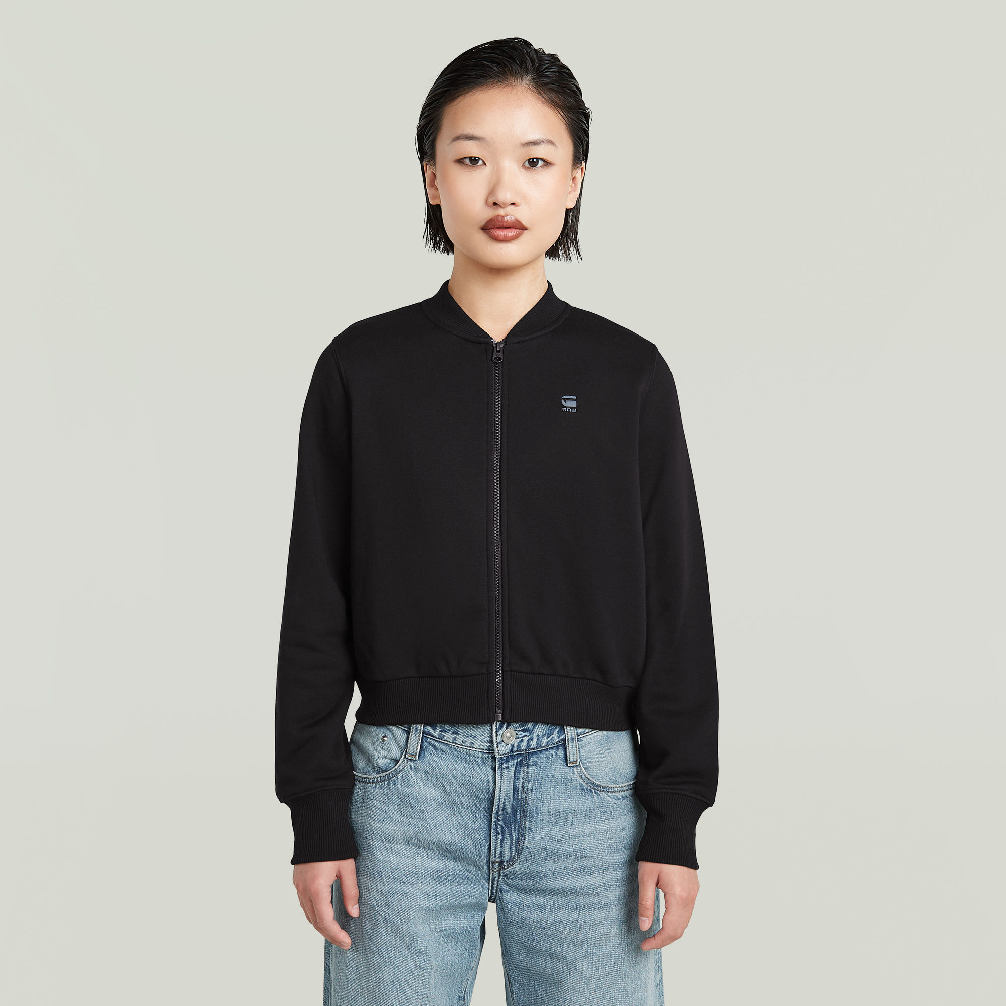 G-Star RAW Longsleeve Bombersweater - Zwart - Dames