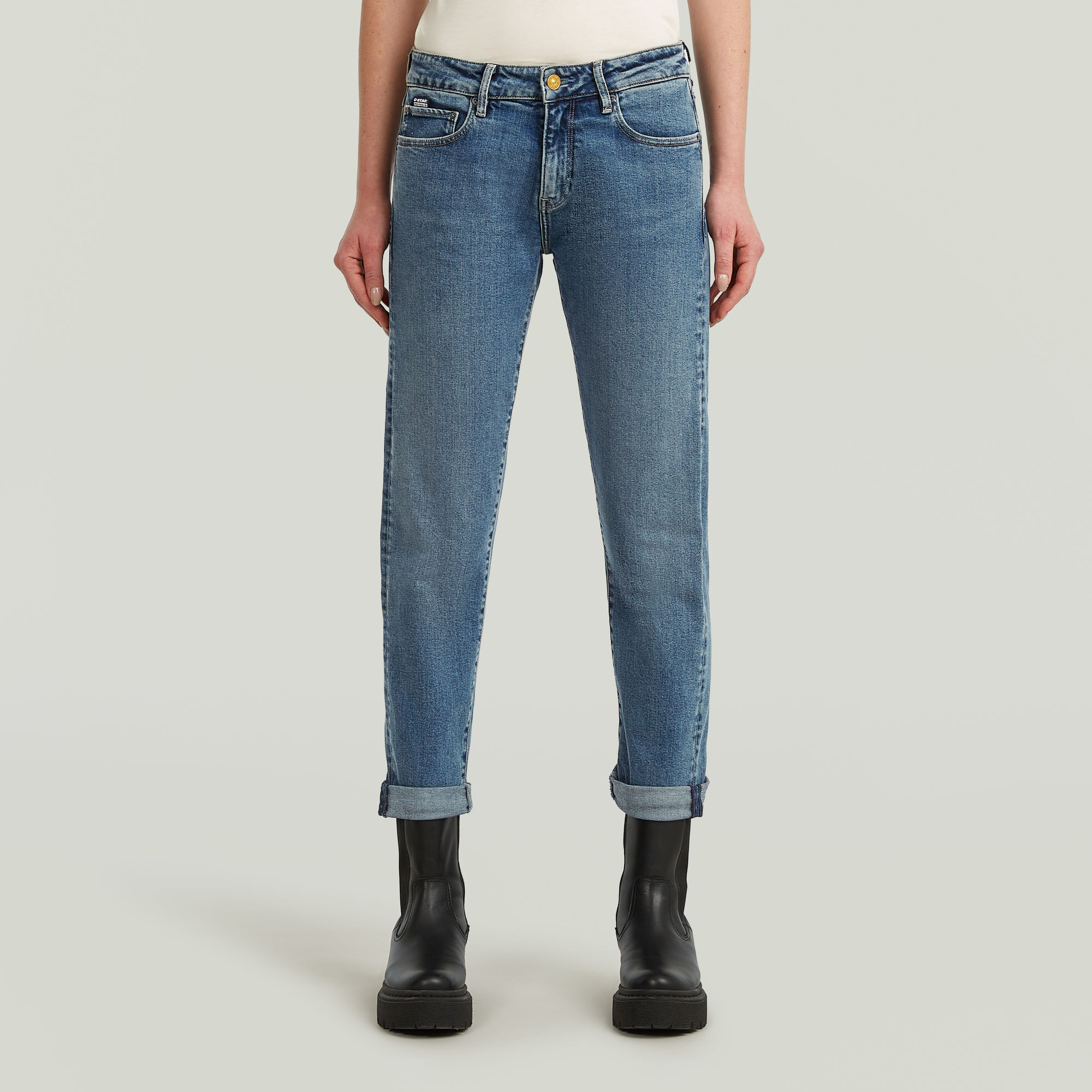 G-Star RAW Kate Boyfriend Jeans - Midden blauw - Dames