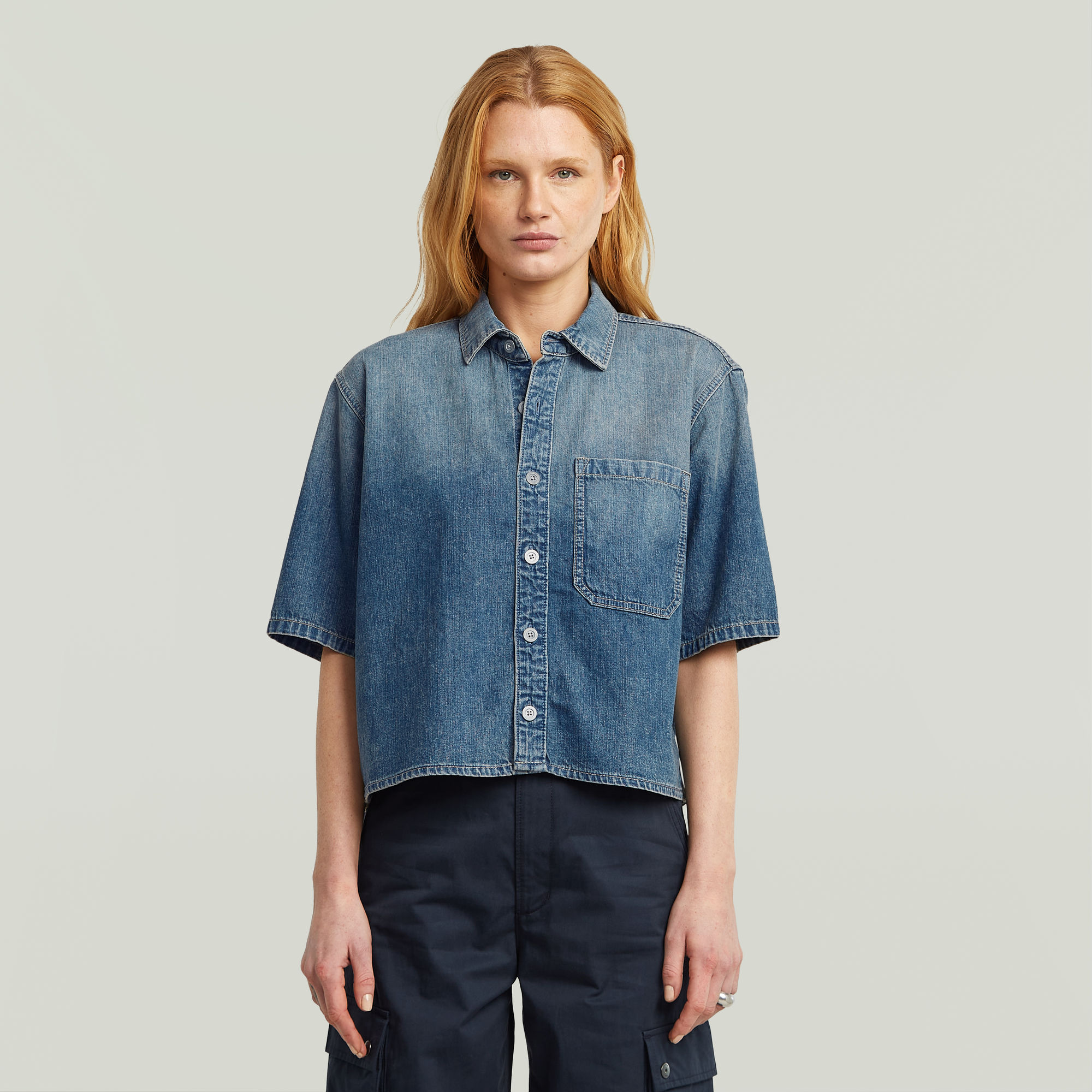G-Star RAW Boxy Relaxed 1-Pocket Overhemd - Anders - Dames