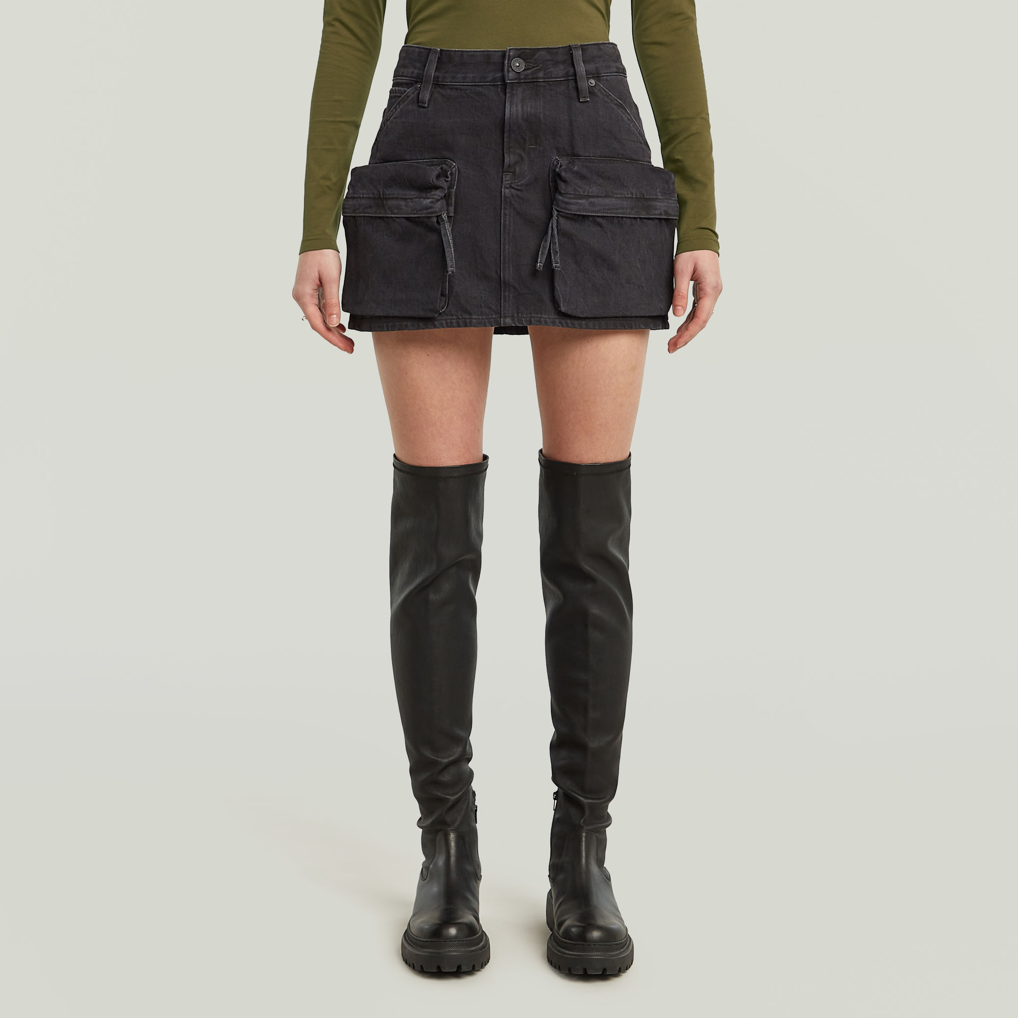 G-Star RAW Mini Cargorok - Zwart - Dames