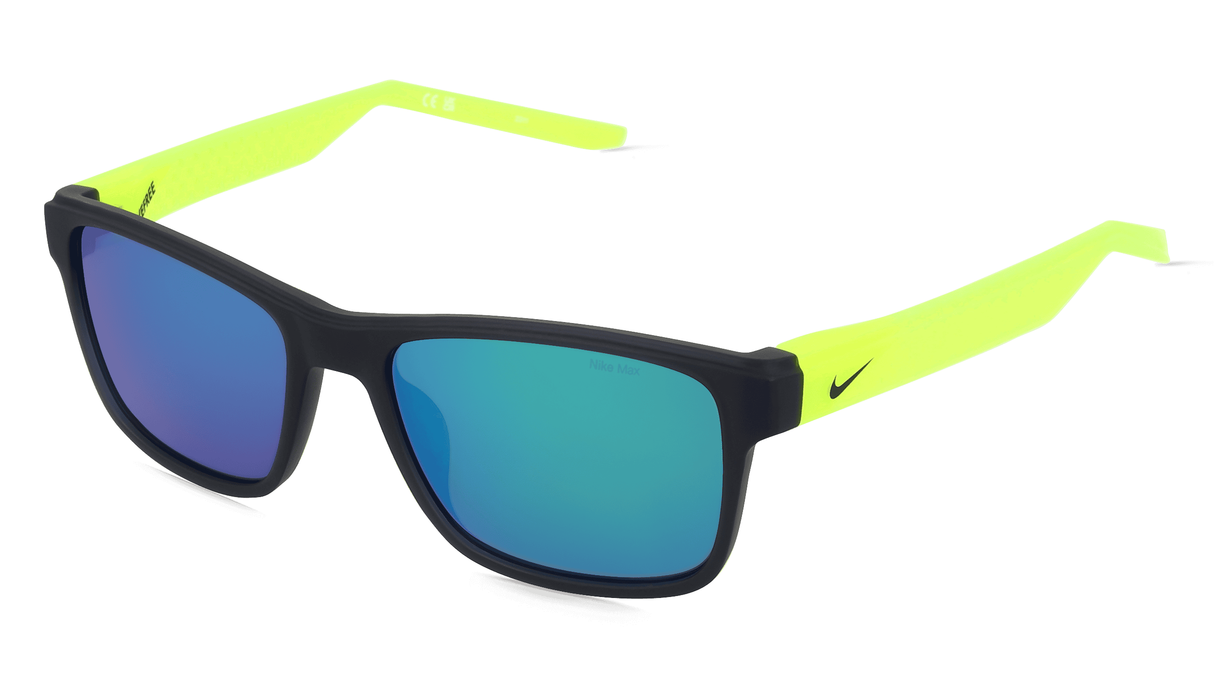 Nike LIVEFREE CLASSIC EV24011 Unisex Zonnebril, Zwart geel