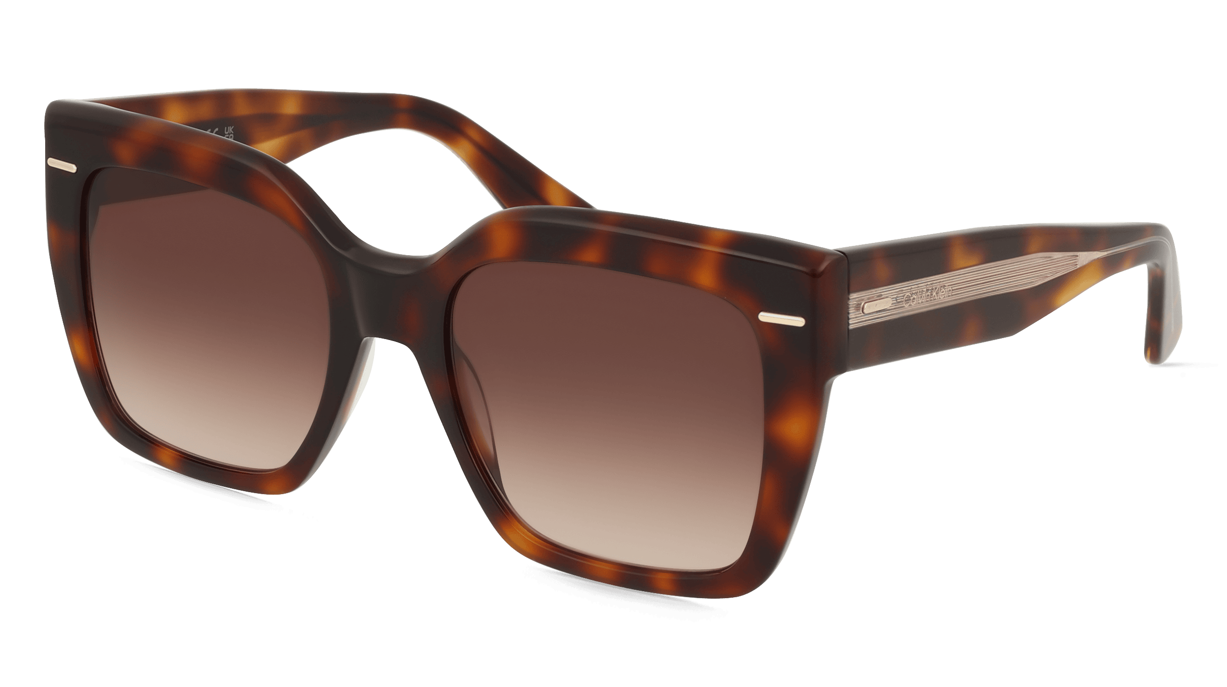 Calvin Klein CK23508S Unisex Zonnebril, bruin havana