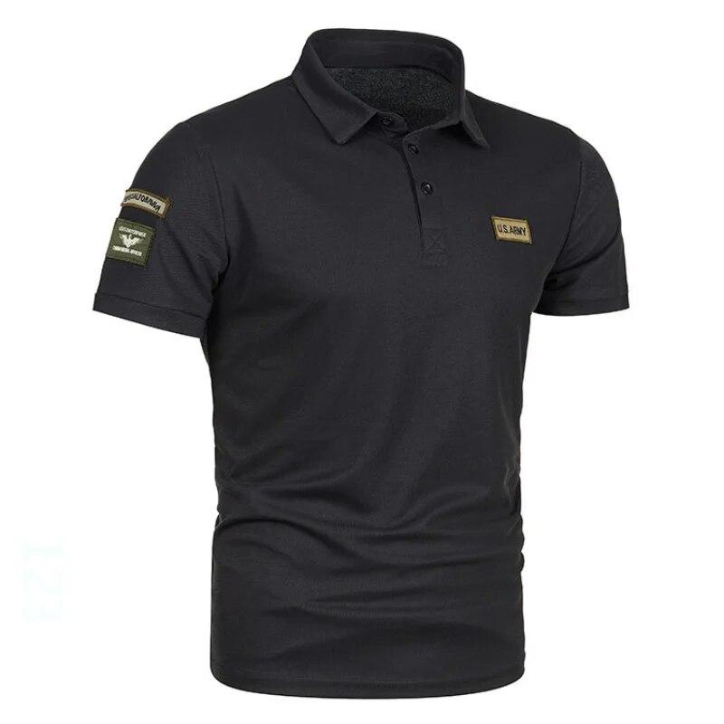 Peace RW Heren Zomer Effen Kleur Poloshirt Casual Korte Mouw Revers Poloshirt M groen