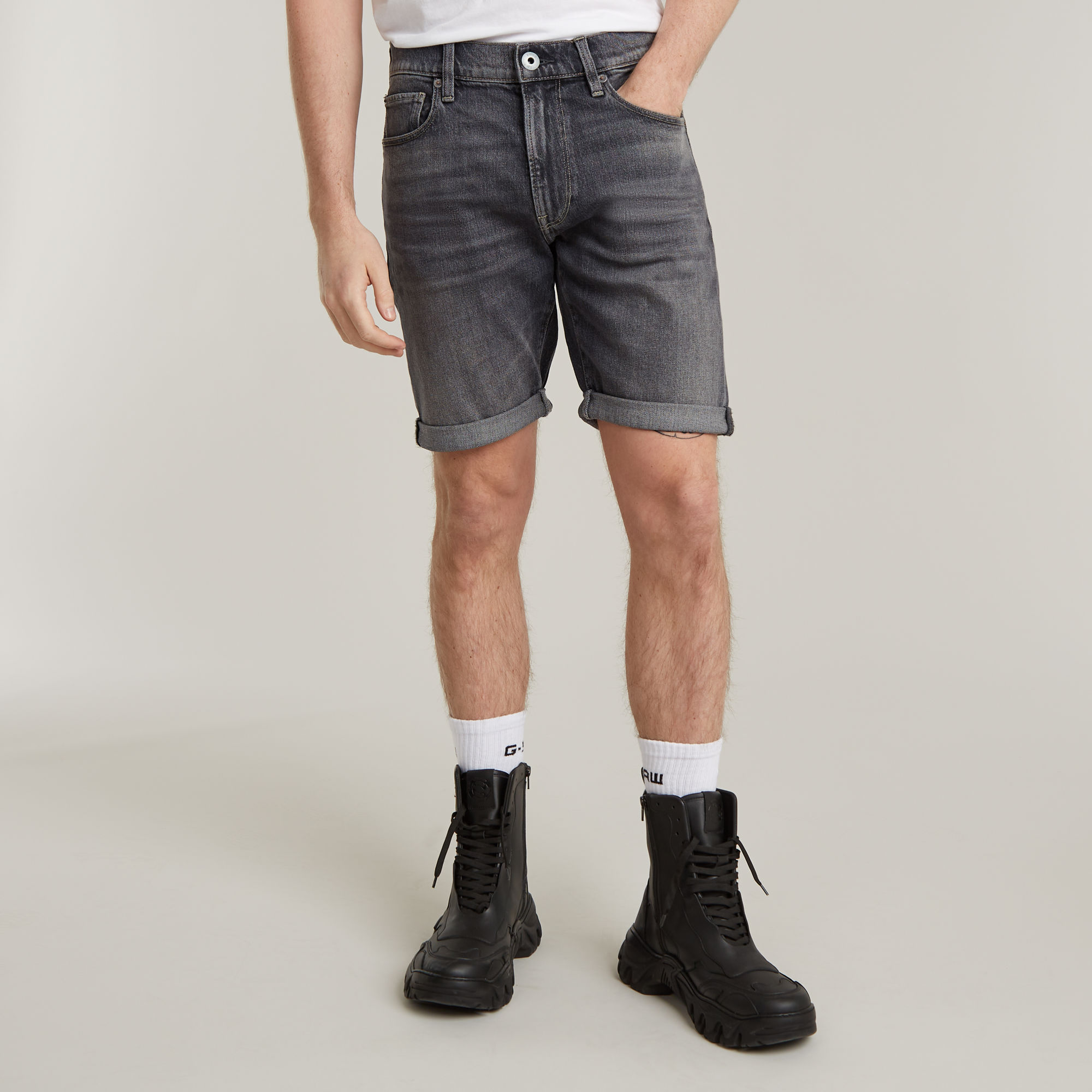 G-Star RAW 3301 Slim Denim Short - Grijs - Heren