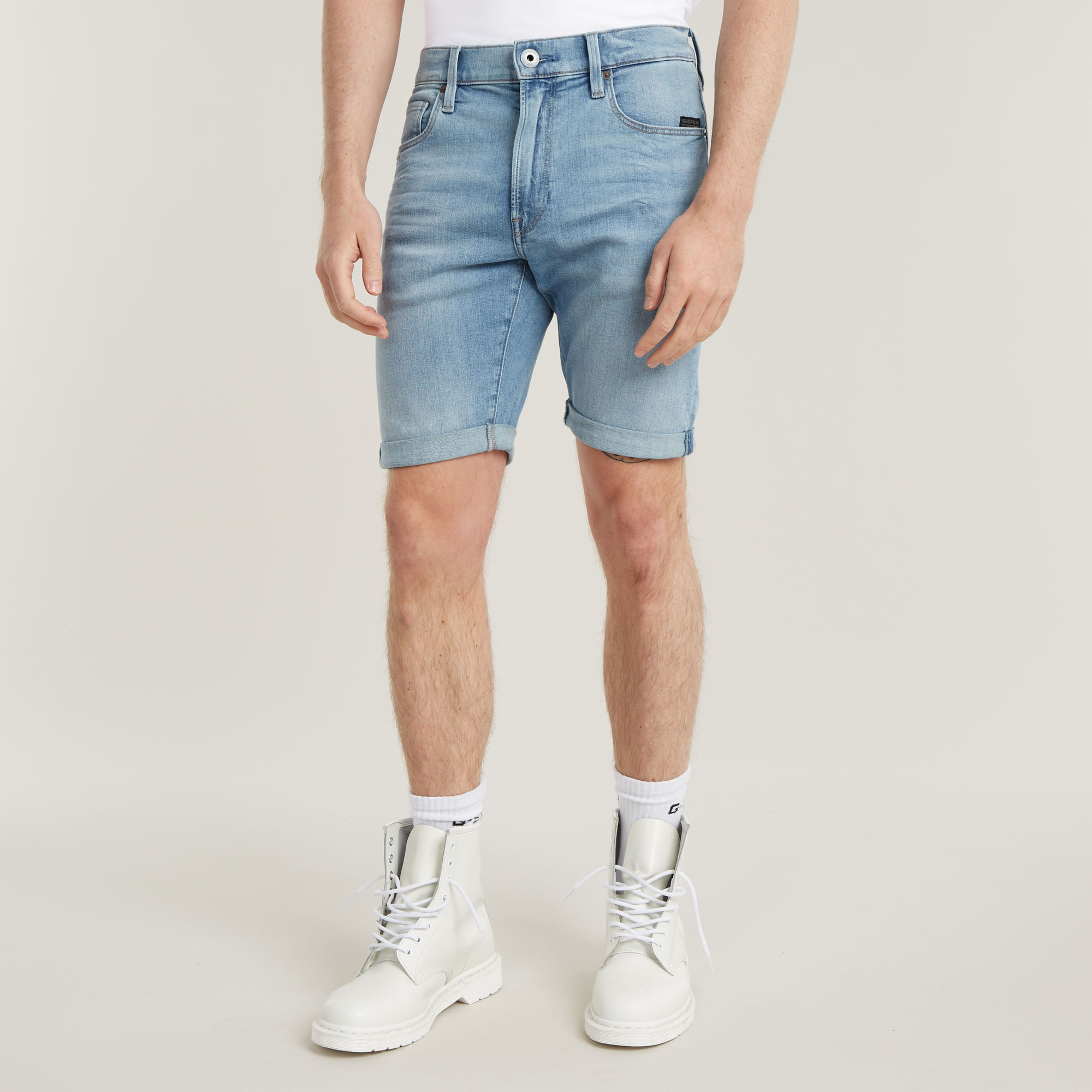 G-Star RAW 3301 Slim Short - Midden blauw - Heren