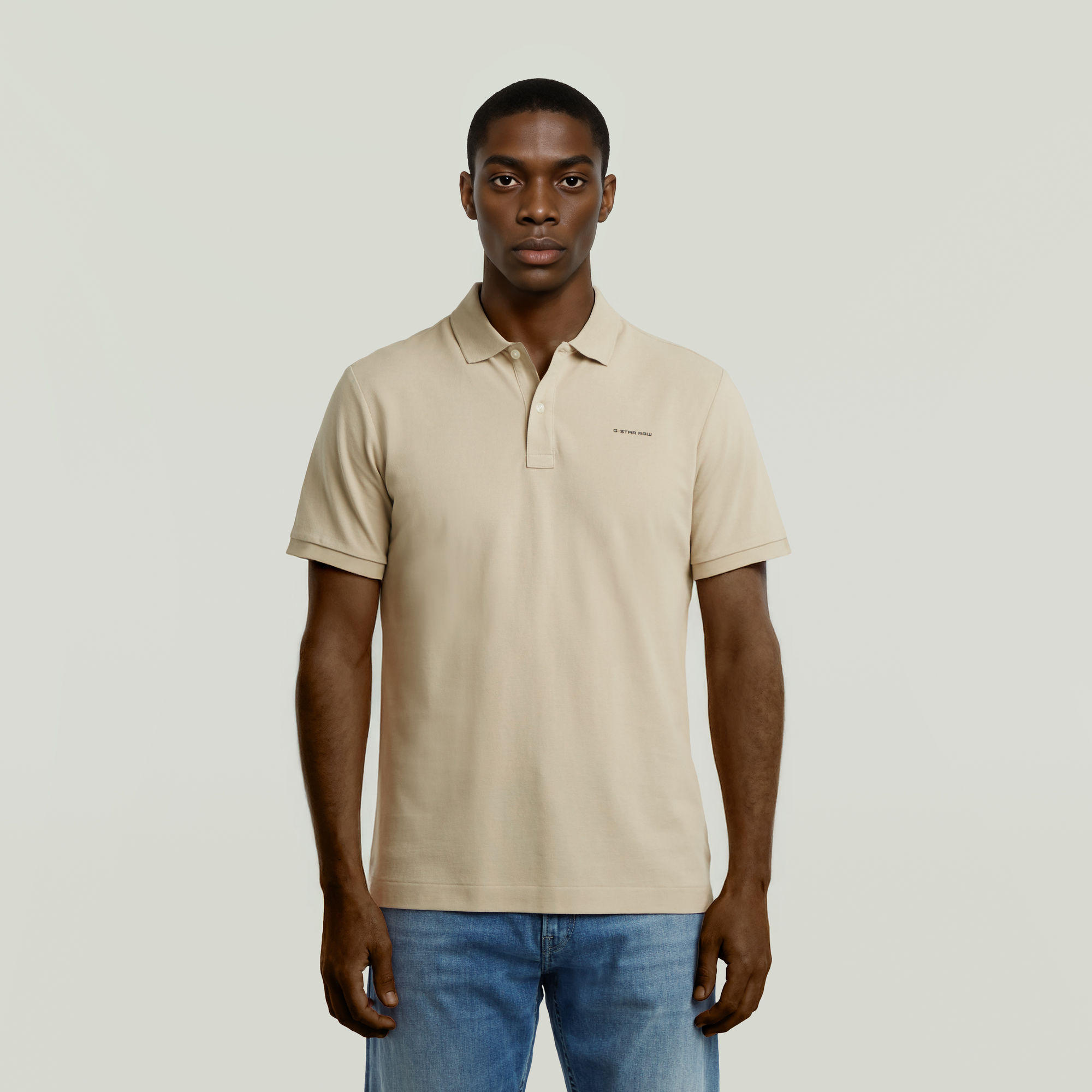 G-Star RAW Oluv Slim Polo - Beige - Heren