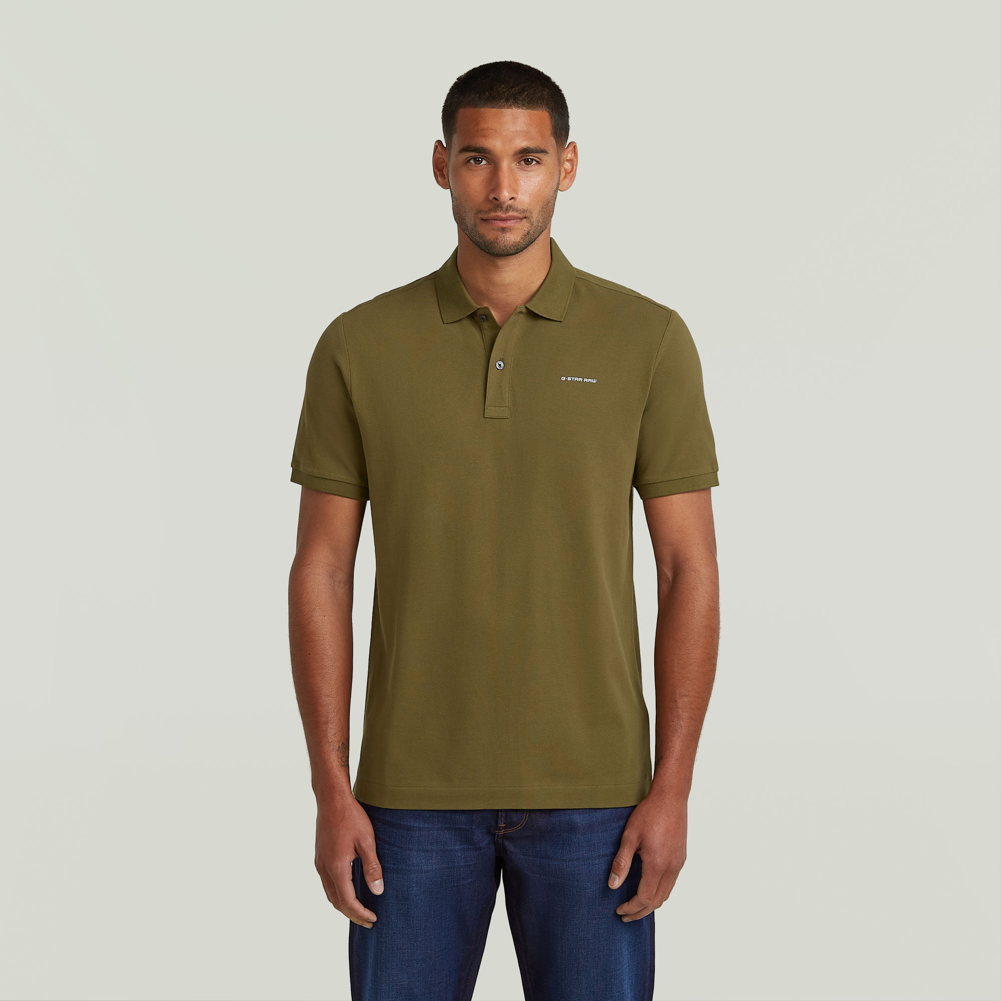 G-Star RAW Oluv Slim Polo - Groen - Heren