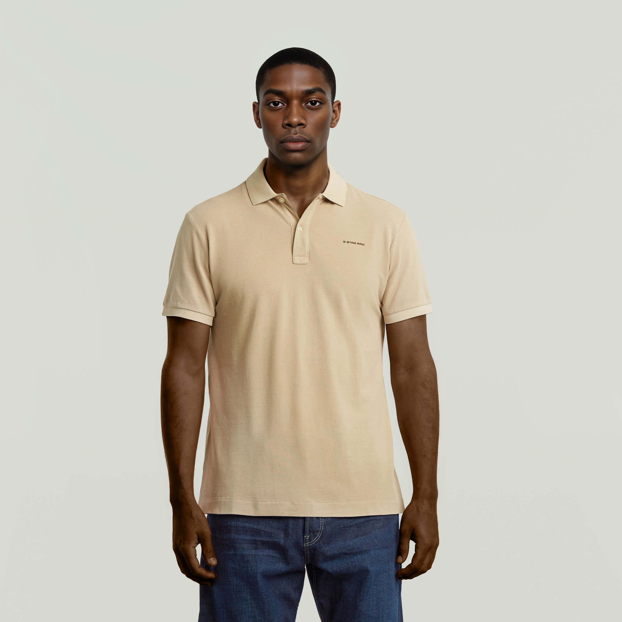 G-Star RAW Oluv Slim Polo - Beige - Heren