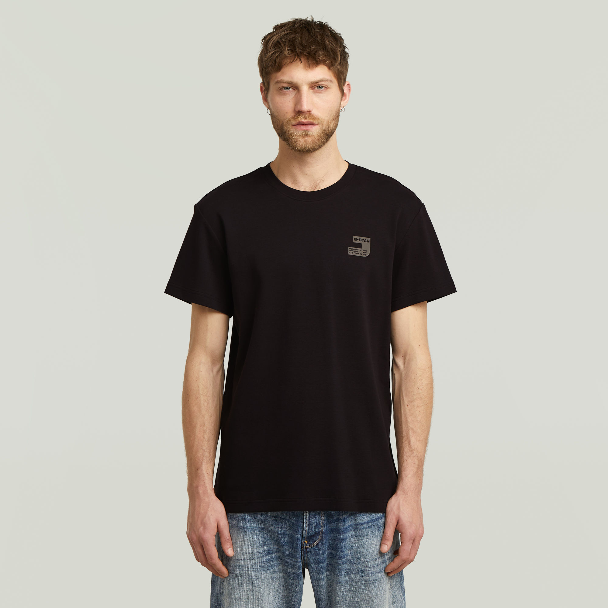 G-Star RAW Chest Logo T-shirt - Zwart - Heren