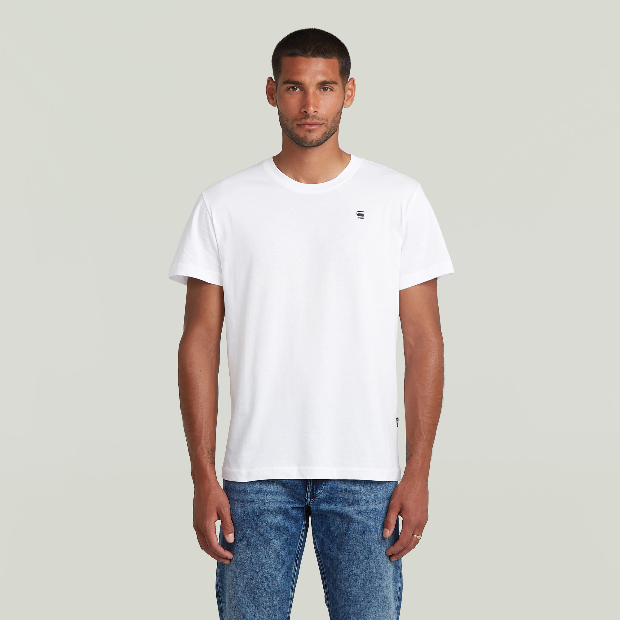 G-Star RAW Originals Back Print T-Shirt - Wit - Heren
