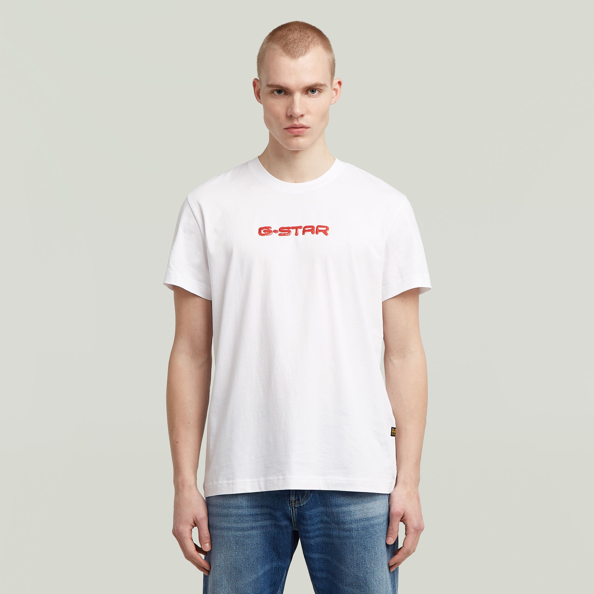 G-Star RAW Gel Print T-shirt - Wit - Heren