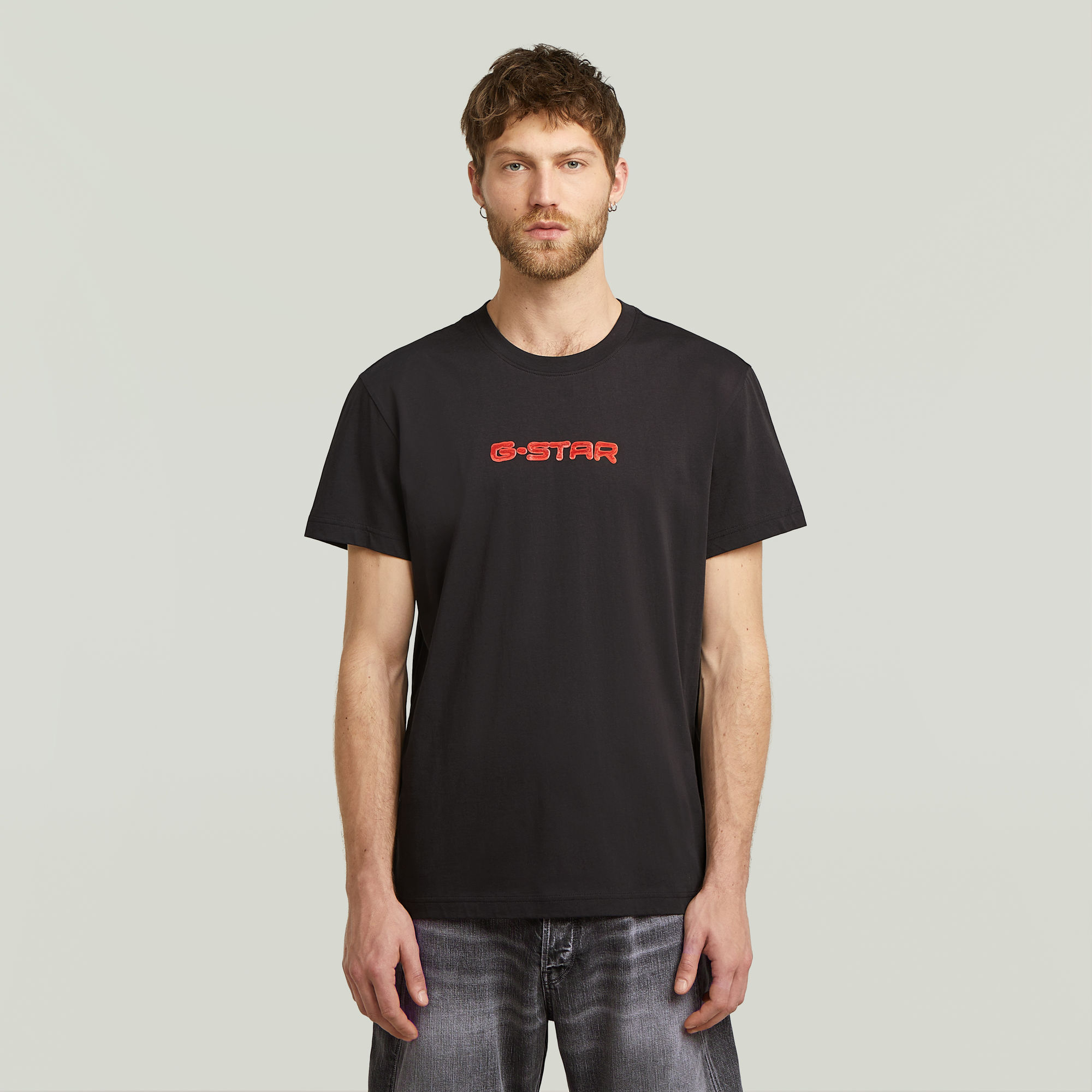 G-Star RAW Gel Print T-shirt - Zwart - Heren