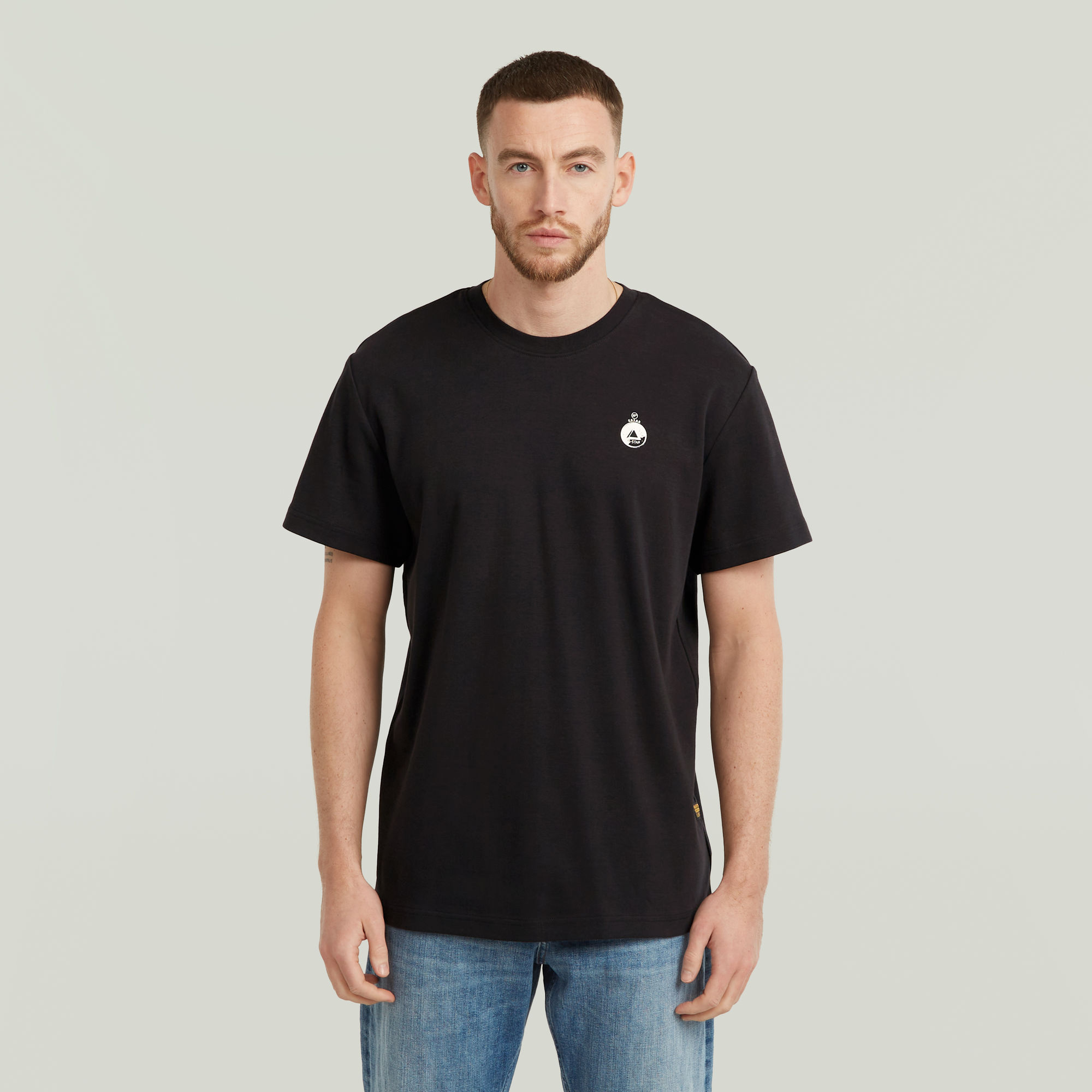 G-Star RAW Trims Back Graphic T-shirt - Zwart - Heren