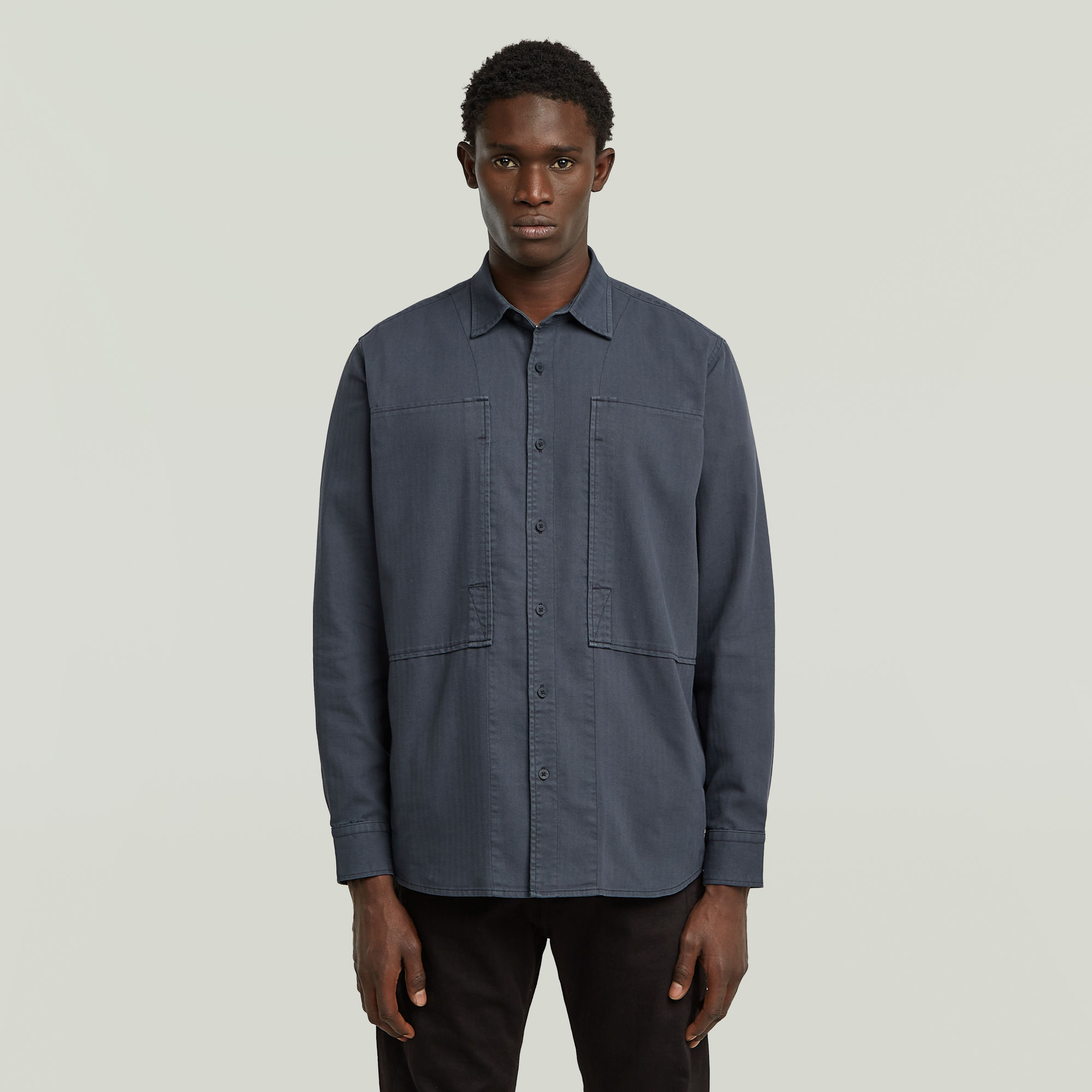 G-Star RAW Panelled Pocket Regular Overhemd - Donkerblauw - Heren