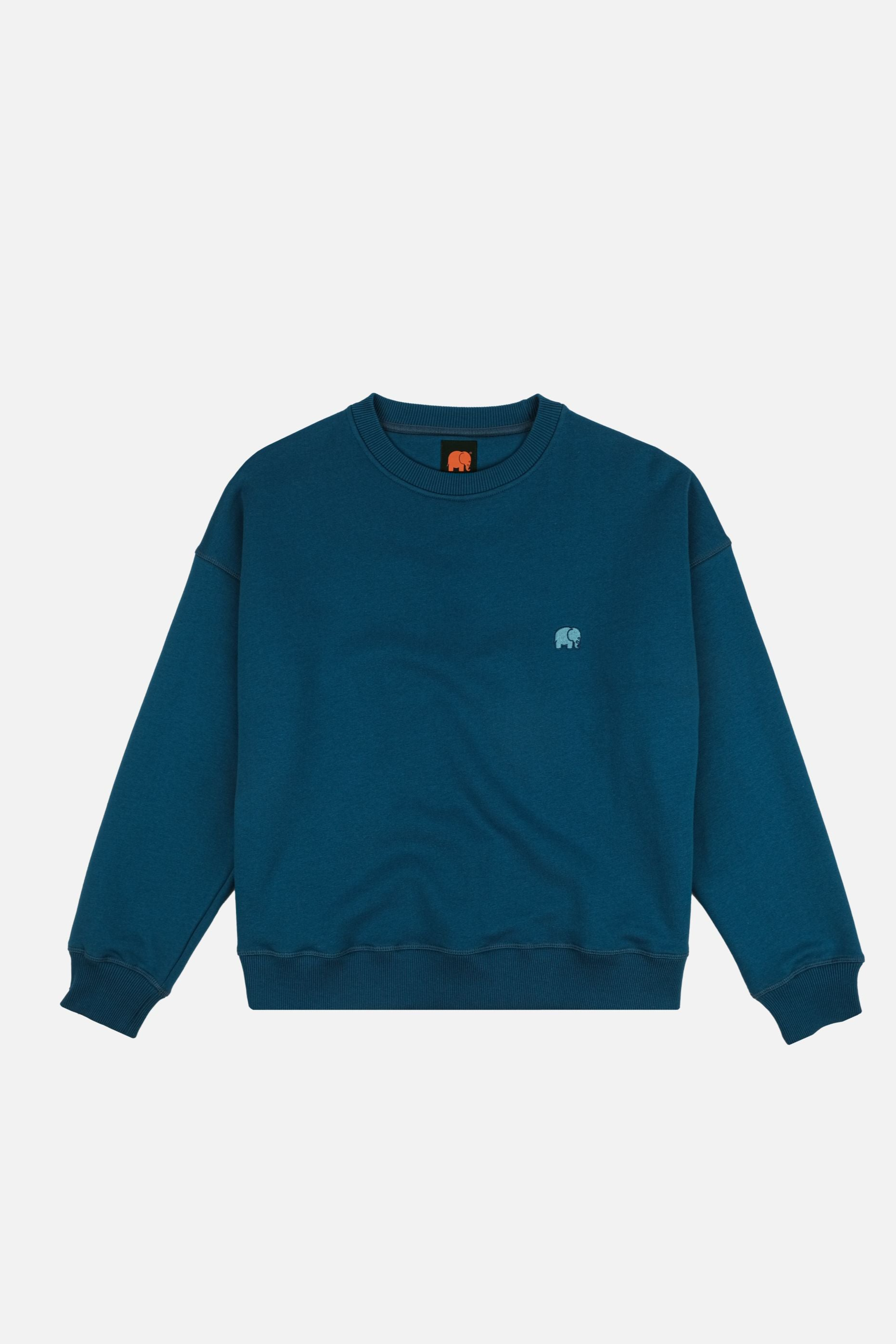 Trendsplant Damen vegan Women's Sweater Midweight Essential Blau Shapphire