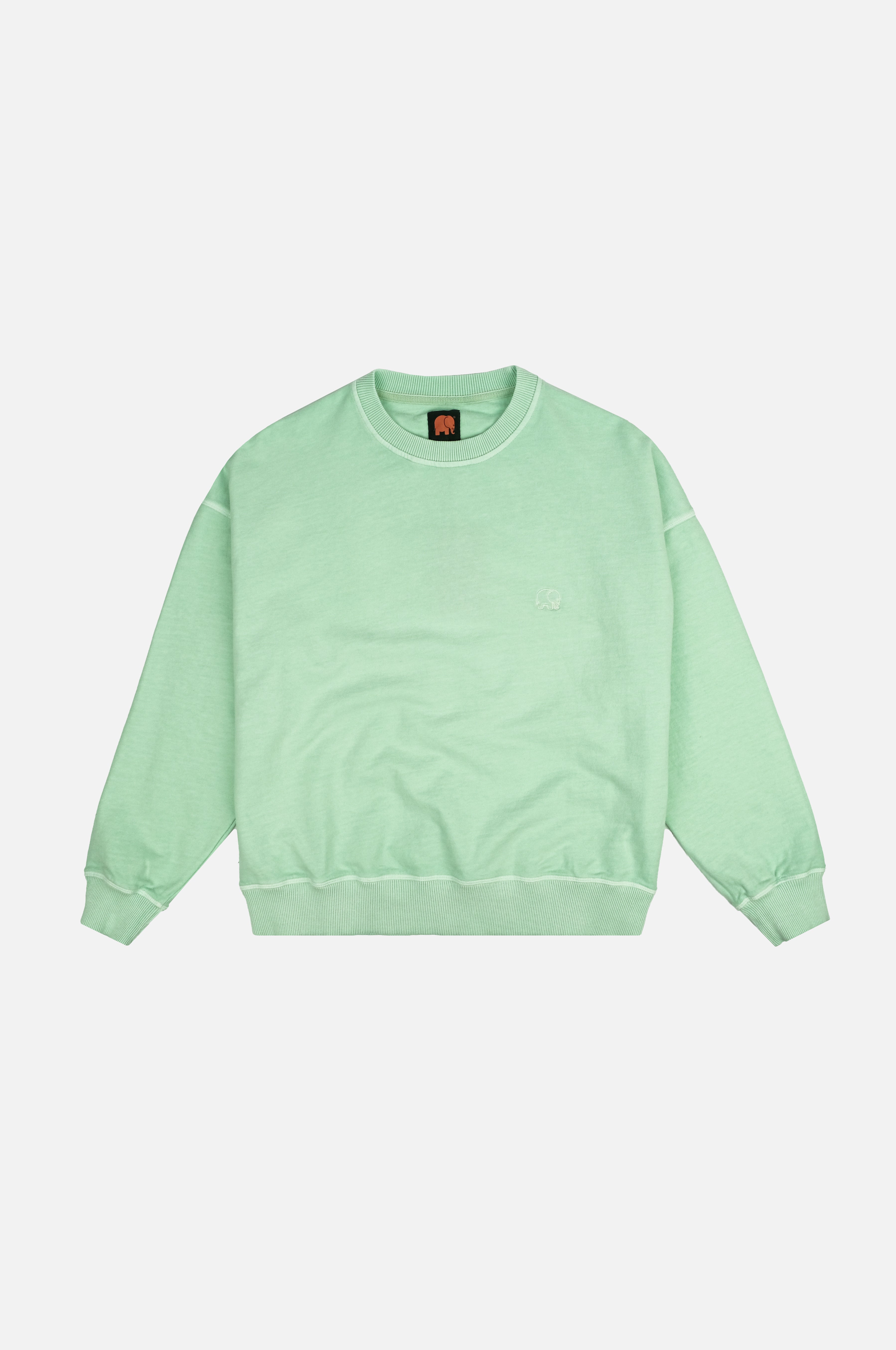 Trendsplant Damen vegan Pullover Oversized Essential Pigment Dusty Aqua