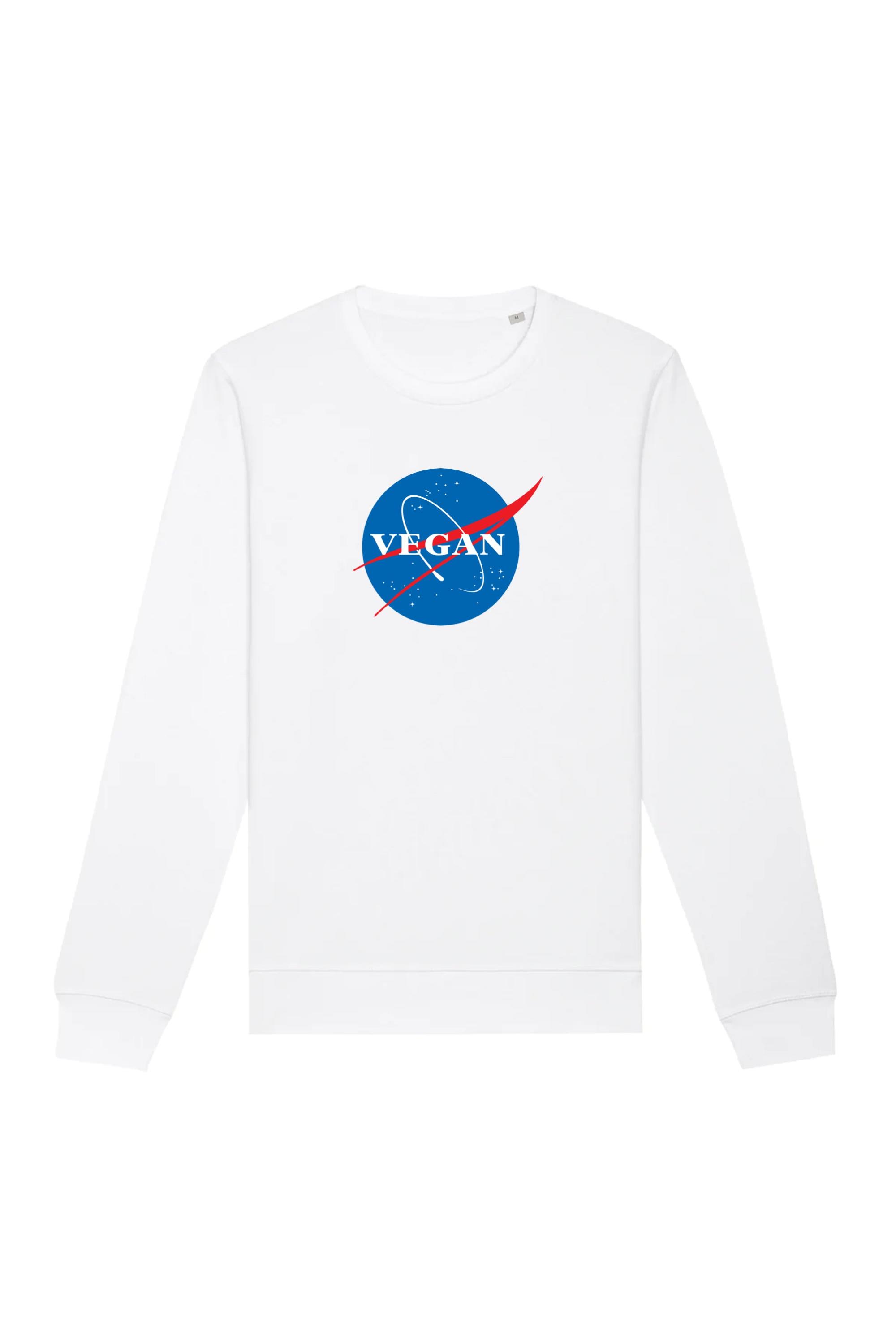 Oat Milk Club Damen vegan Sweatshirt Vegan Nasa WeiÃŸ