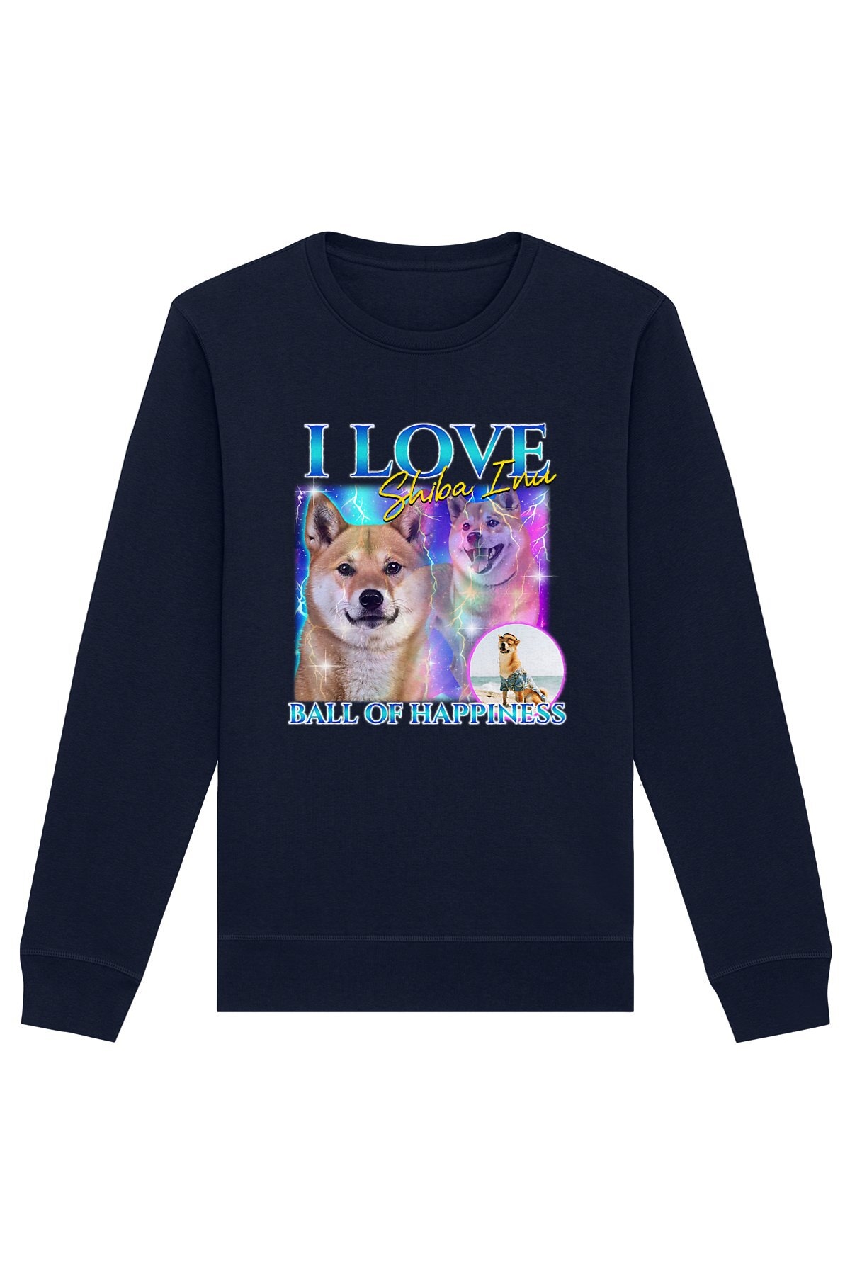 Oat Milk Club Damen vegan Sweatshirt Ball Of Happiness Marineblau