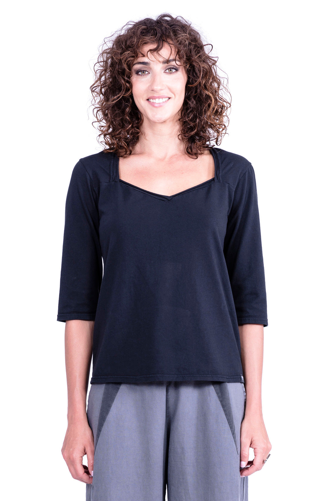 RAVENS VIEW IBIZA Damen vegan Top Chic Schwarz