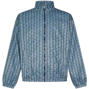Lacoste Windjack  Monogram Track Jacket Blue