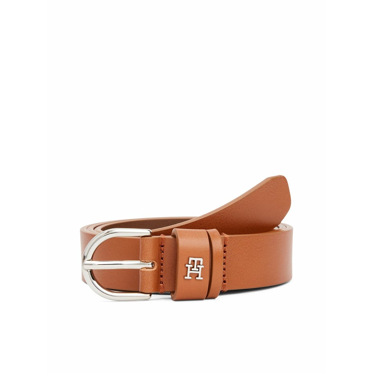 Tommy Hilfiger Leren riem ESSENTIAL EFFORTLESS 2.5 SV Eenvoudige doornsluiting, metalen embleem
