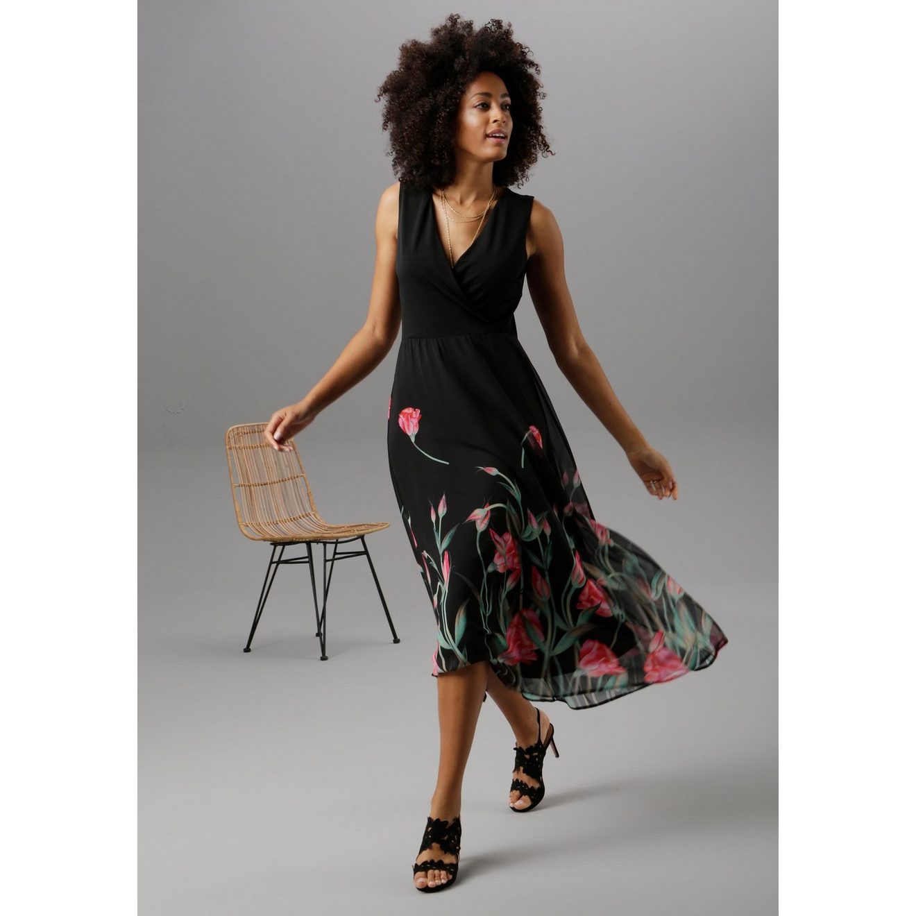 Aniston SELECTED Zomerjurk met bloemenprint
