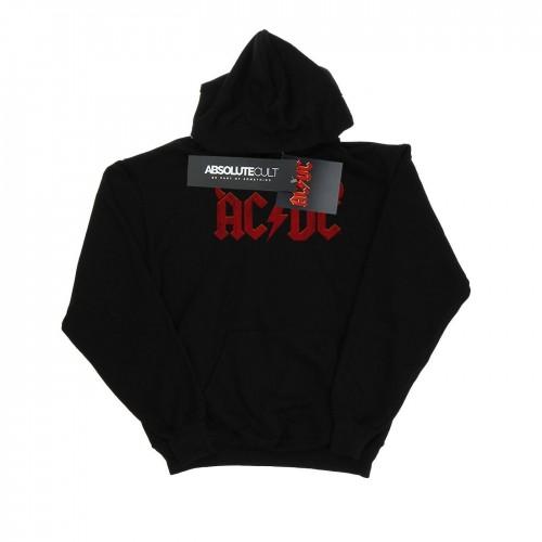 AC/DC hoodie met hoornslogo voor meisjes 7-8 Years wit