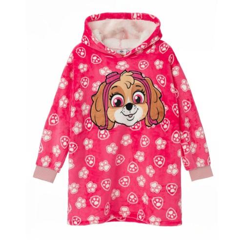 Paw Patrol Skye Hoodie-deken voor meisjes 3-5 Years roze