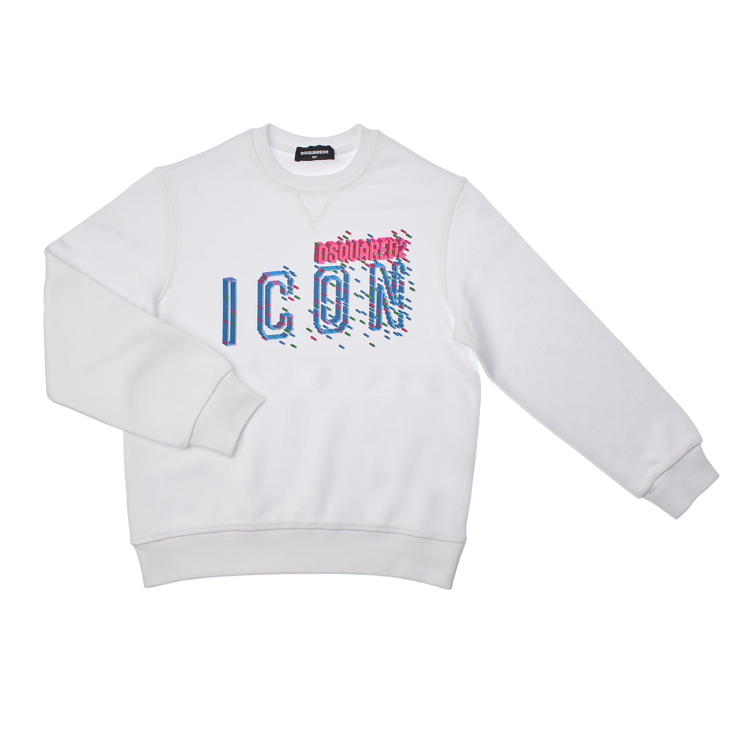 Dsquared2 Relax Icon Crew Neck Sweatshirt DQ2031D0-09BDQ voor meisjes 8 AÑOS zwart