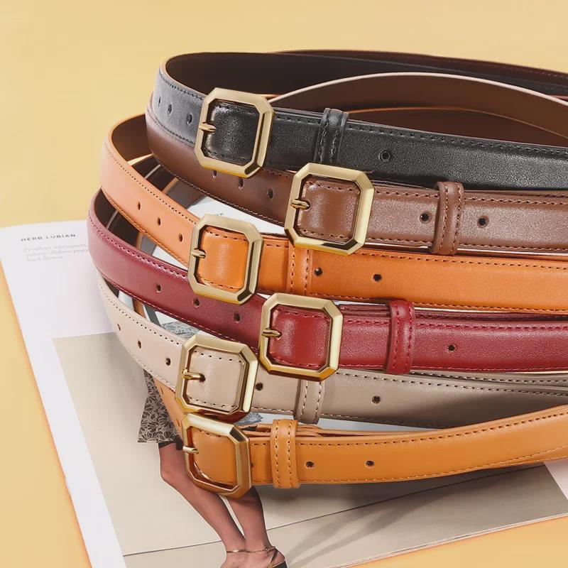 CrossCart High-end damesmode riem van koeienhuid: Stijlvol, veelzijdig en perfect voor jeans of als eenvoudig taille-accessoire 120 cm