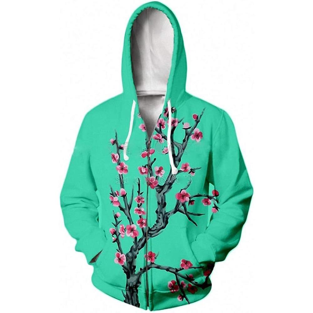 HerSight Herfst Winter Zip Up Hoodies Jas Dames 3D Geprint Heren Rits Sweatshirt Heren Casual Cardigan Jas 6XL