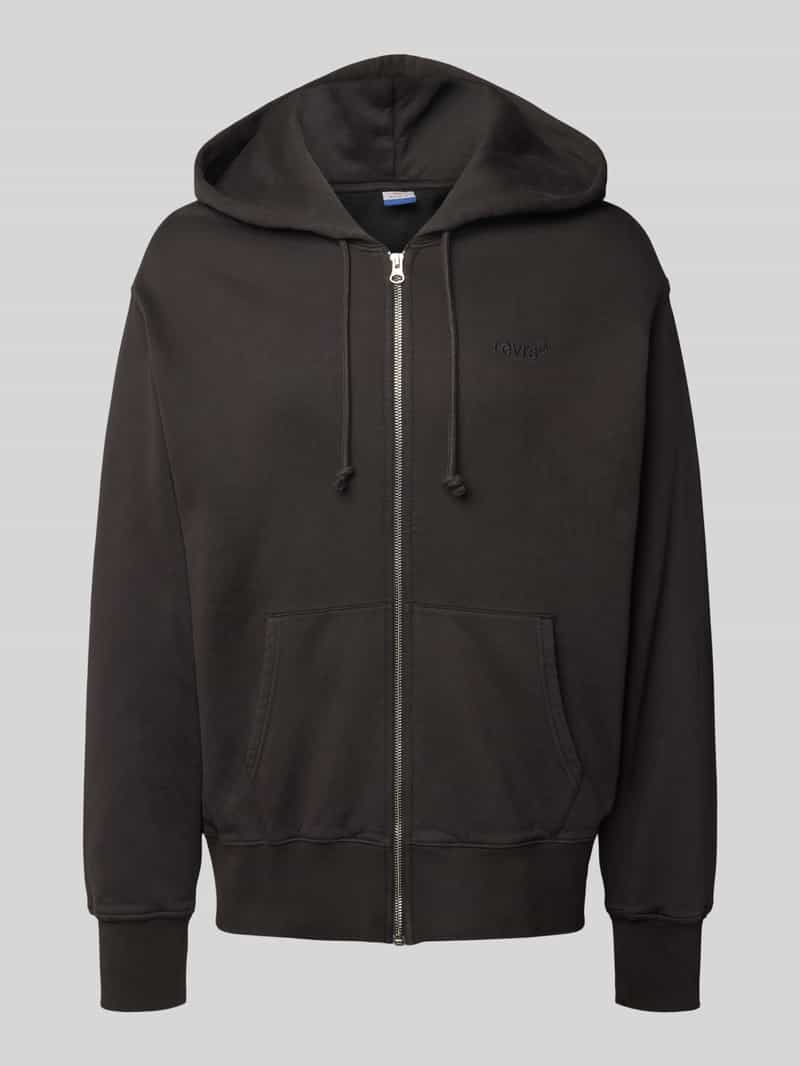 Levi's Capuchonsweatvest met logoborduursel