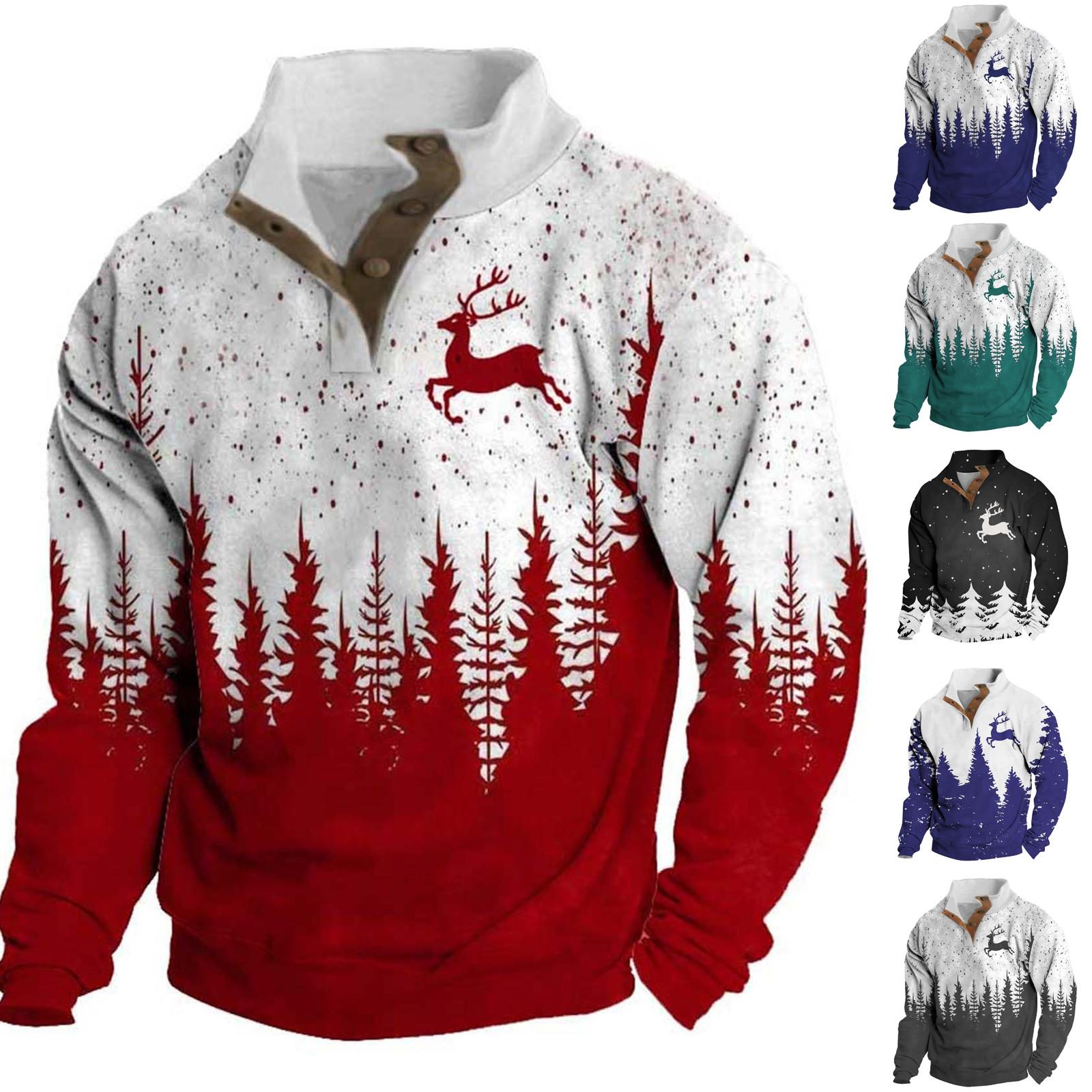 Linglong Lente en heren staande kraag sweatshirt is outdoor casual truien tops L paars