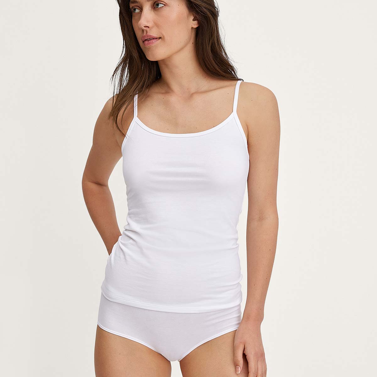 CALIDA Hemd Essential Cotton Met spaghettibandjes