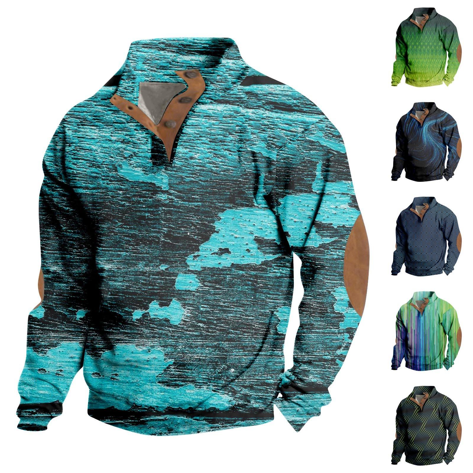 Sinking fish Lente en heren staande kraag sweatshirt is outdoor casual truien tops XL paars