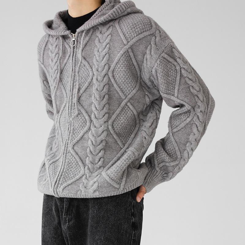 VantaGoods Koreaanse INS-stijl herenvest met capuchon en diamantrits Triple Extra Large zwart