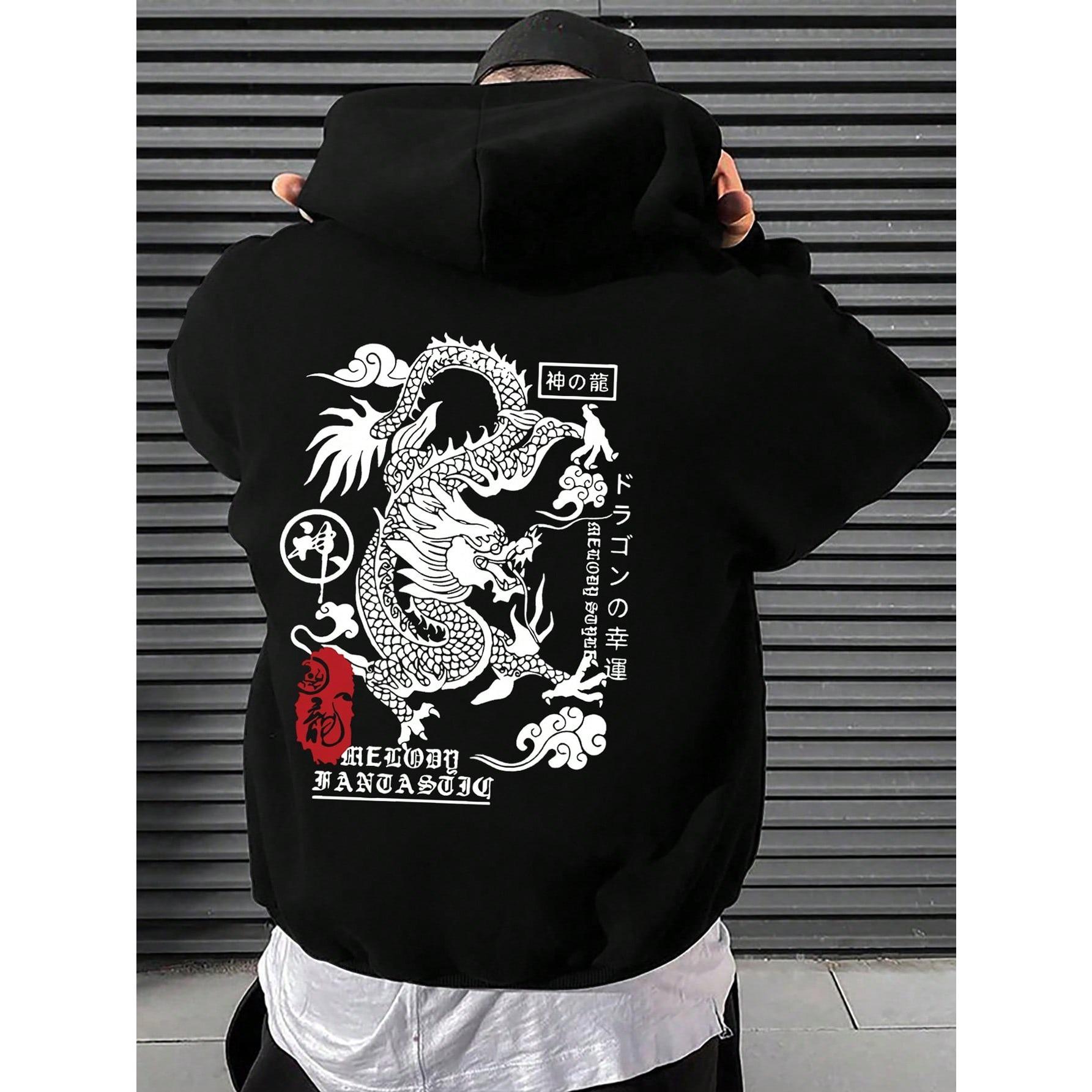 Enter Boutique Sports Clothing Collection De Harajuku Draak Grappig Patroon Heren Hoodies Comfortabele Fleece Pullovers Mode Nieuwe Kleding Streetwear 3XL