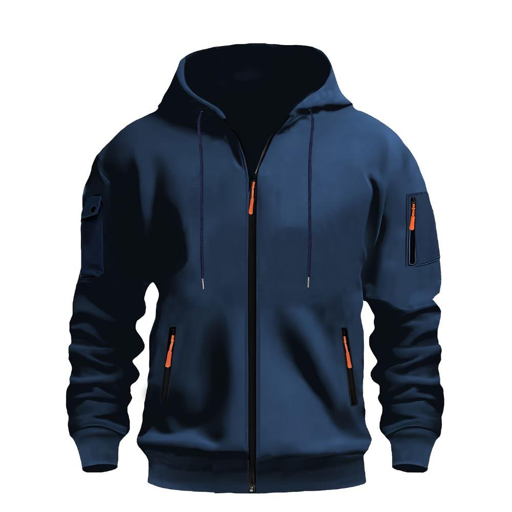 FEGKZLI Fashion Nieuwe herenhoodie Kwartrits Hoodies Zak Sport & Outdoor Streetwear Cool Casual Lente Herfst Kleding Hoodies Sweatshirts UK 46-48 rood