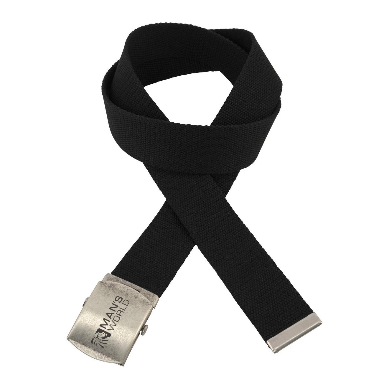 Man's World Stoffen riem Met koppelgesp, textielen bandceintuur