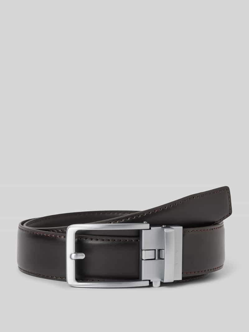 MONTI Leren riem 3,5 cm breed, klassiek-business, automatische sluiting - past altijd