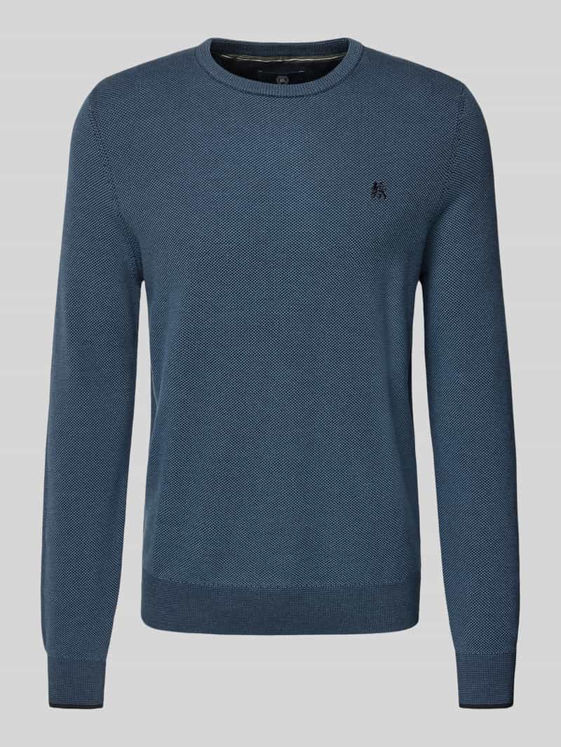Lerros Gebreide trui  lichte gebreide pullover met smalle ribstructuur