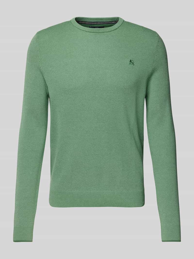 Lerros Gebreide trui  lichte gebreide pullover met smalle ribstructuur