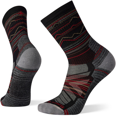 SmartWool Heren Hike Light Mountain Range Pattern Crew Sokken