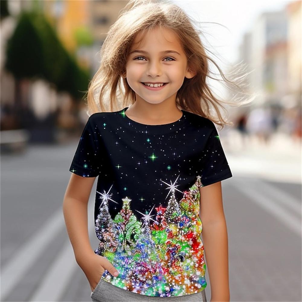 ETST WENDY 012 Meisjeskleding Korte Mouw T-shirts Meisjeskleding 2 tot 8 Jaar Kinderkleding Mode Grafische T-shirts Jongens Print Baby T-shirts 120