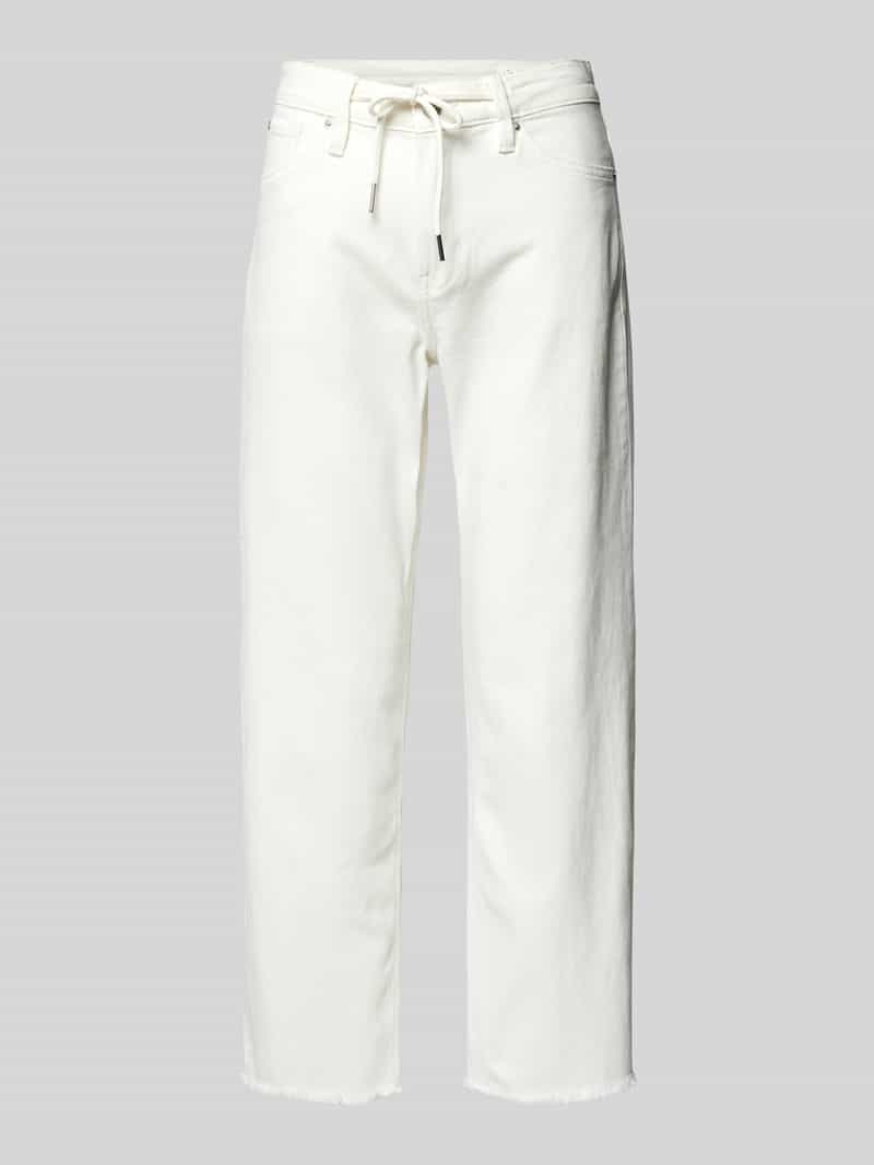 S.Oliver Straight jeans Karolin met een rijgkoord