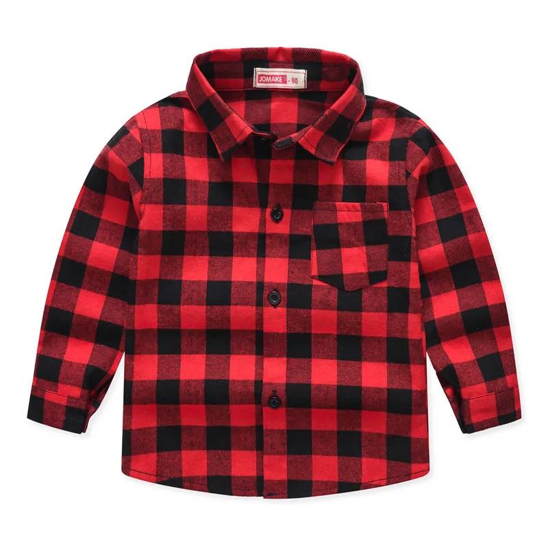 BLUEE Jongensoverhemden Western-stijl Jassen Kinderen Lange Mouw Herenoverhemd 110cm rood
