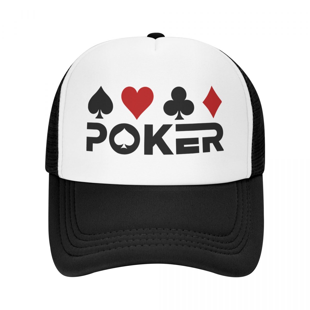Alice cap Speelkaart Poker Baseball Cap Dames Heren Ademend Kaartspel Cadeau Trucker Hat Sport Zomer Hoeden Snapback Caps Trucker Hat