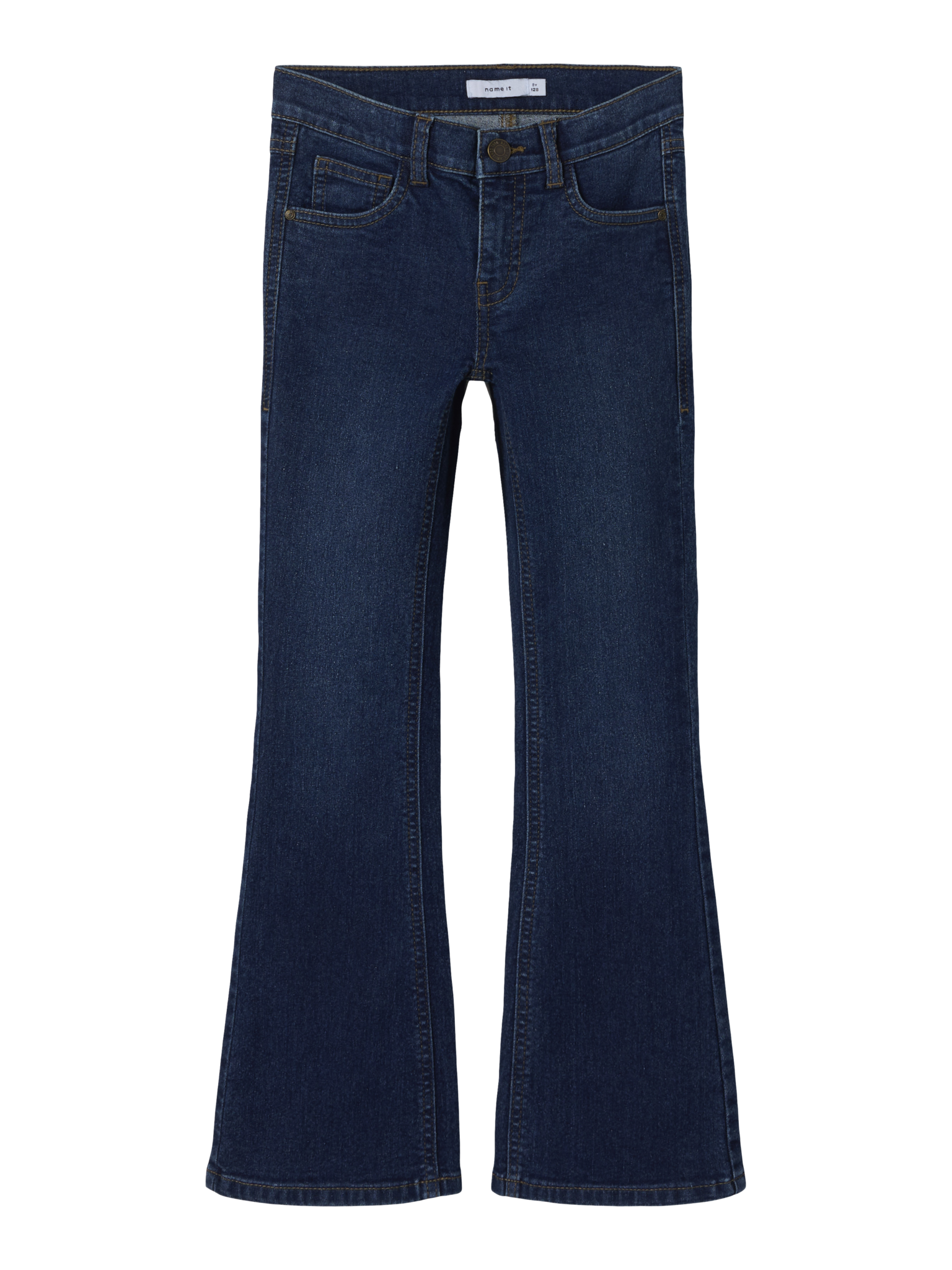 Name it winter jeansbroek meisjes - blauw - bootcut fit - NkfPolly