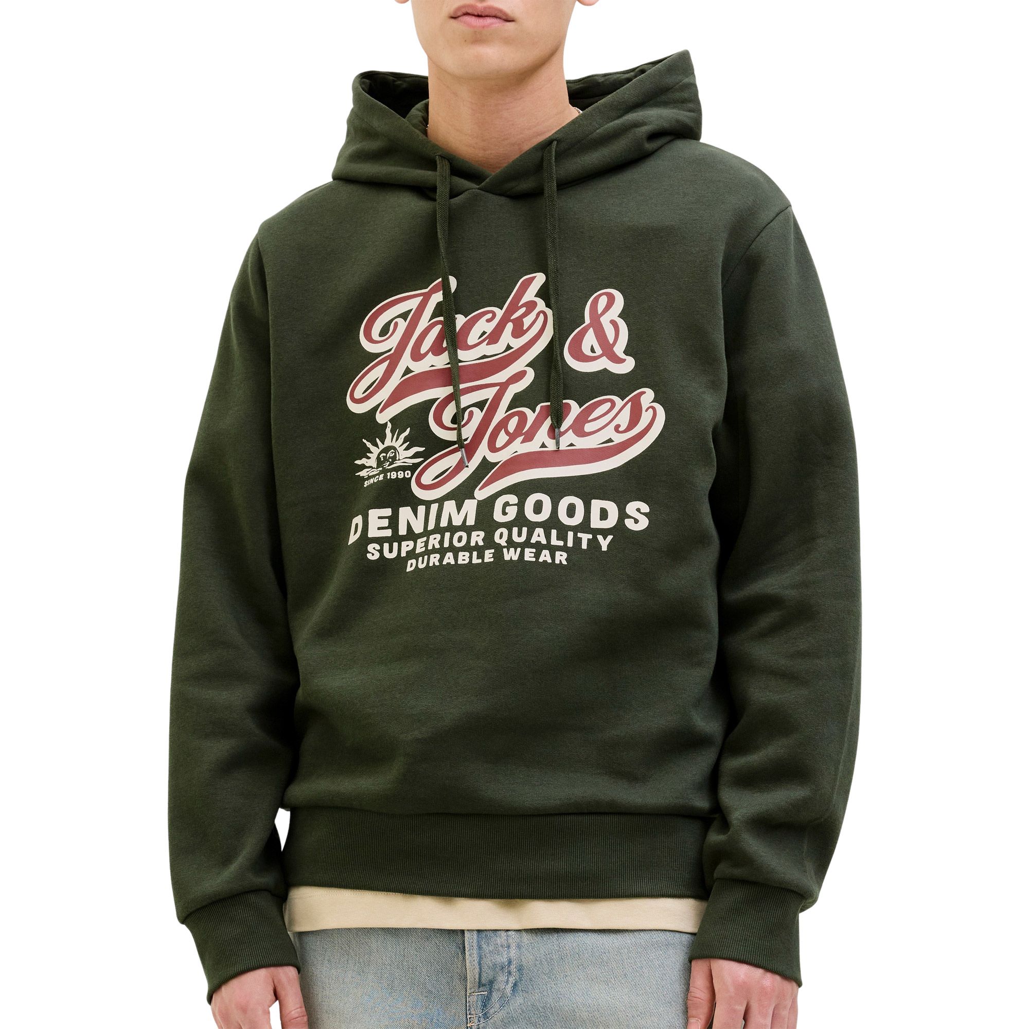 Jack & Jones Hoodie JJELOGO SWEAT HOOD 2 COL 25/26 NOOS