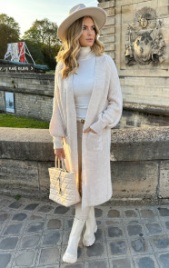 The Musthaves Gebreid Vest Met Zakken Beige